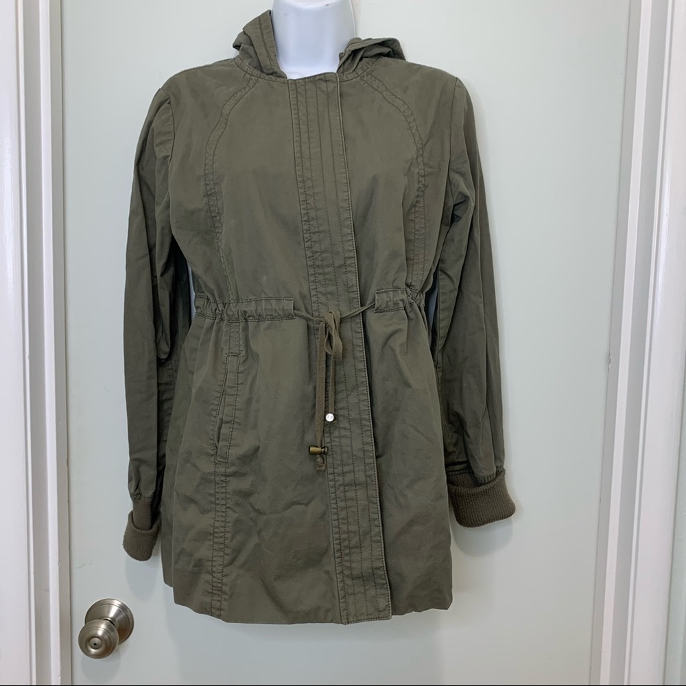 Gap Hooded Lightweight Zip Drawstring Jacket Size… - image 1